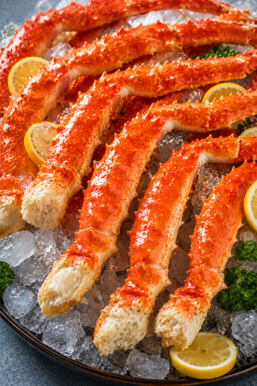 🦀 Premium King Crab Legs – Wild-Caught Large Size, Sweet & Tender Meat Seafood Feast Delivered To Your Door